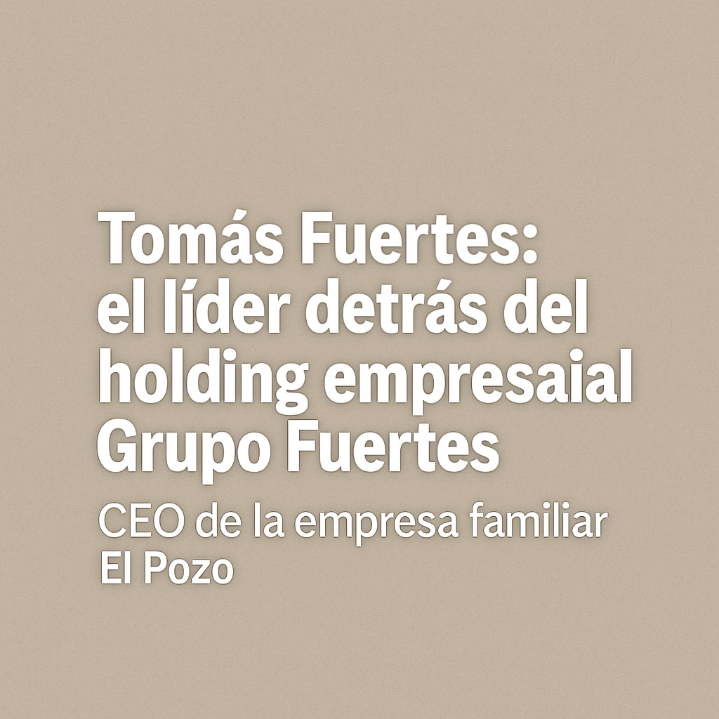 Tomás Fuertes, CEO de El Pozo y del Grupo Fuertes reconocido como Hijo Adoptivo de Murcia