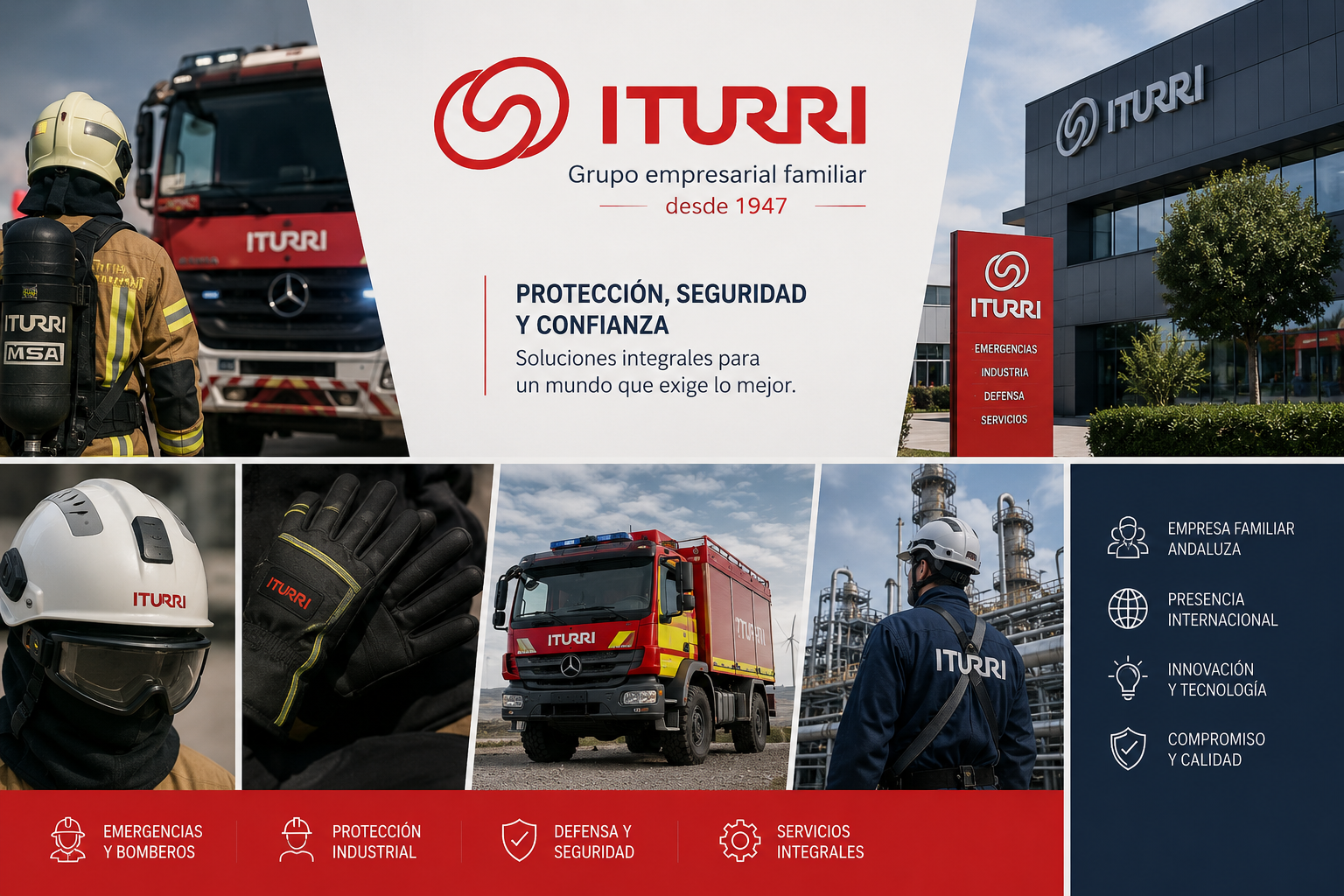 Grupo Iturri, empresa familiar andaluza especializada en protección, emergencias y seguridad industrial