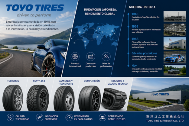 Toyo Tires, empresa familiar japonesa vinculada a la innovación en neumáticos y caucho